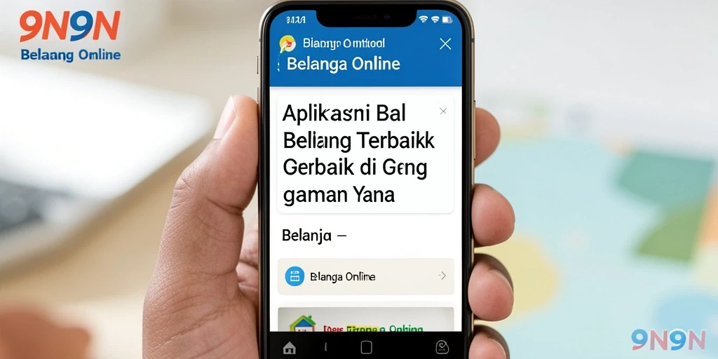Antarmuka aplikasi 9N9N yang ramah pengguna dan menarik.