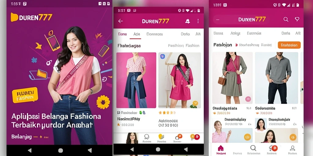 Tampilan antarmuka DUREN777 yang modern dan user-friendly.