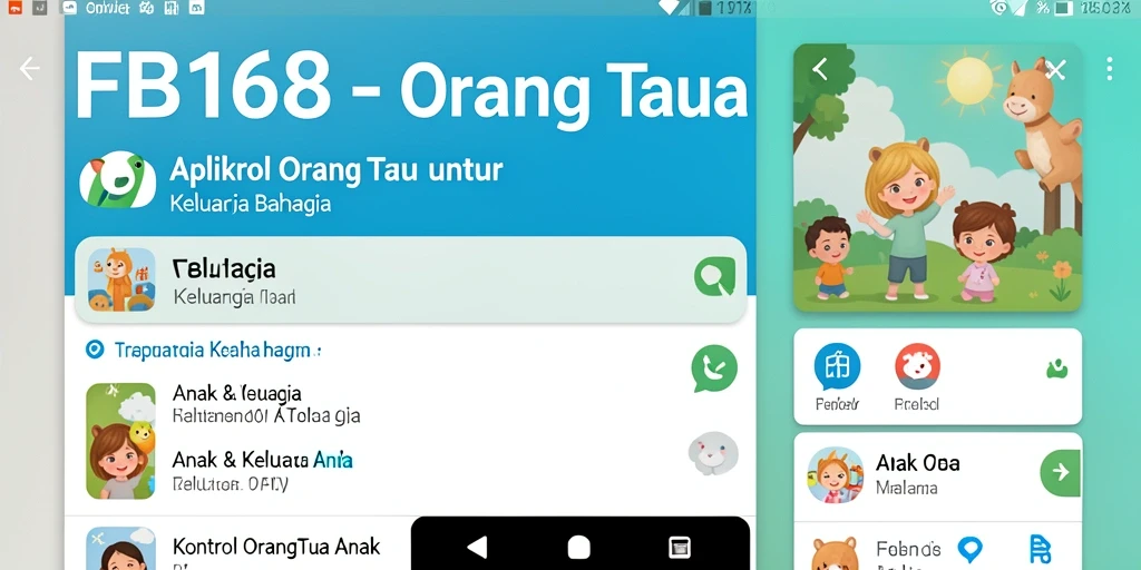 Antarmuka pengguna FB168 yang intuitif dan informatif.