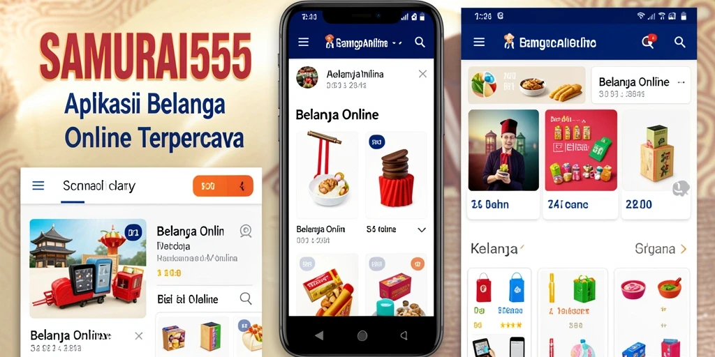 Antarmuka SAMURAI555 yang mudah dipahami untuk belanja online.