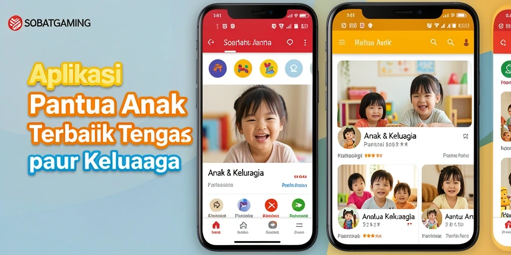 Tampilan antarmuka SOBATGAMING yang ramah anak dan informatif.